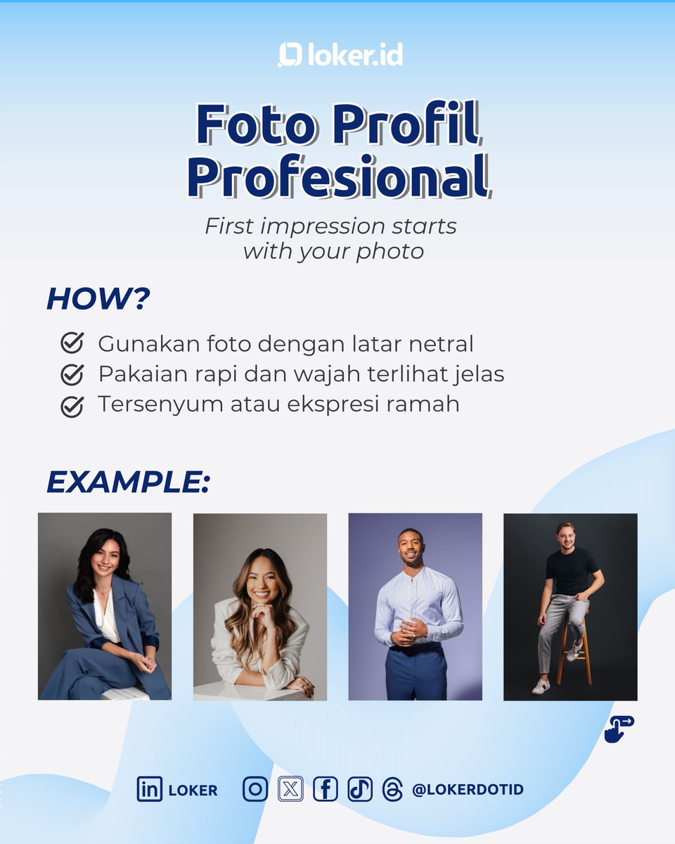lokerdotid's tweet image. Kira-kira biar apa ya LinkedIn kita sebagai jobseeker harus keisi?

Yaa, biar recruiter gak cuma lihat lalu skip~
Kamu perlu upgrade LinkedIn, bestie!

#tipskarier #tipskerja #tipscv
