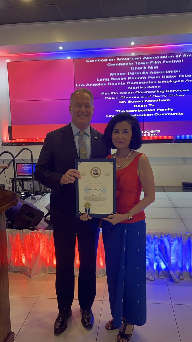 LACAssessor's tweet image. On July 3, 2007, the Long Beach City Council took a bold and visionary step by officially designating a portion of Anaheim Street as the Cambodia Town Business and Cultural District. I was honored to speak and present a certificate commemorating the designation&apos; 18th anniversary.