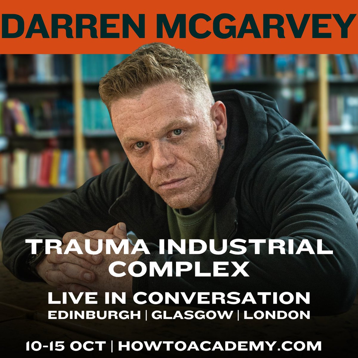 howtoacademy's tweet image. Orwell Prize-winning author Darren McGarvey, AKA hip-hop artist Loki @lokiscottishrap, offers a revealing, deeply personal exploration of the dangerous stories we tell ourselves about trauma.
10-15 Oct | Edinburgh, Glasgow, and London
Tickets: howtoacademy.com/events/darren-…