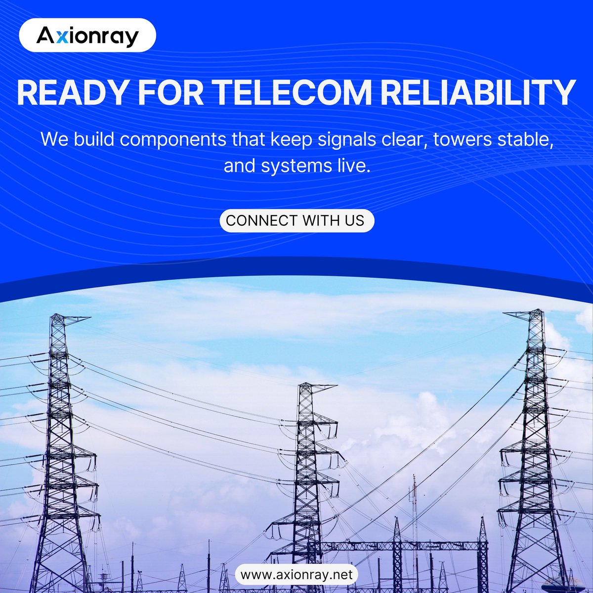 axionray_india's tweet image. In the world of connectivity, reliability is non-negotiable. From towers to terminals, Axionray delivers precision-built components that power seamless telecom operations today and tomorrow.

#TelecomReliability #Axionray #TelecomManufacturing