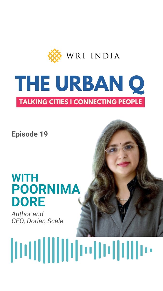 WRIIndia's tweet image. 🌇She talks about #RegionalPlanning, #DataForCities, geographic identities &amp;amp; how mindful planning can marry resilience with growth.

#TheUrbanQPodcast #UrbanEconomy #EcoCityRegions #ThrivingEcoCityRegions #LivableNeighborhoods #InclusiveUrbanDevelopment