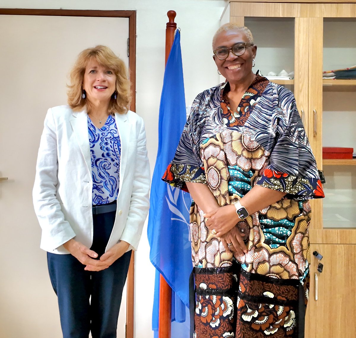NwanneObahor's tweet image. This morning, I had the pleasure of welcoming the Country Director of @WFP_Uganda, Ms. Lauren Landis.
Looking forward to the journey ahead as we continue to deliver together as one UN - advancing sustainable development and ensuring that no one is left behind.
#SDGs