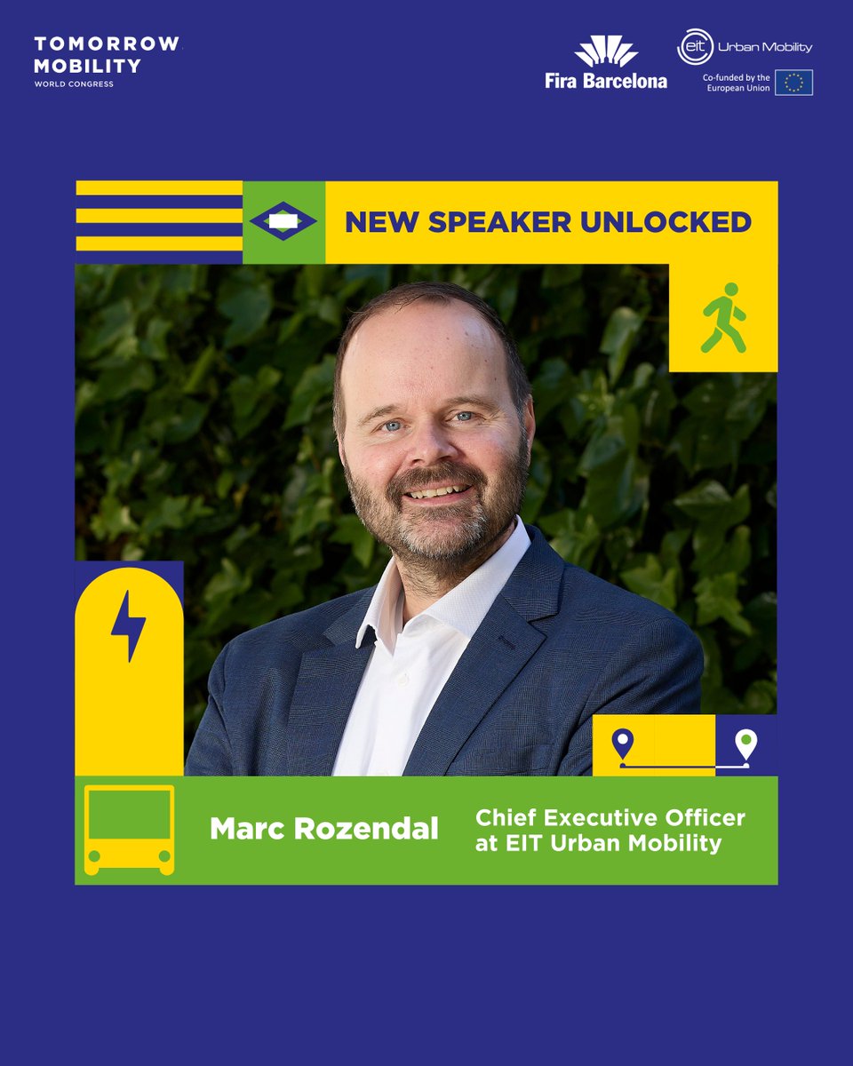 EITUrbanMob's tweet image. 🚨 Big challenges need bold voices!
At #TMWC25 (4–6 Nov, Barcelona), leaders like @DavidZipper, Karen Vancluysen & Marc Rozendal will tackle car bloat, inclusive transport, zero-emission tech & more.
🎟️ Early bird tickets: loom.ly/KvVx9BI
#MoveBetter