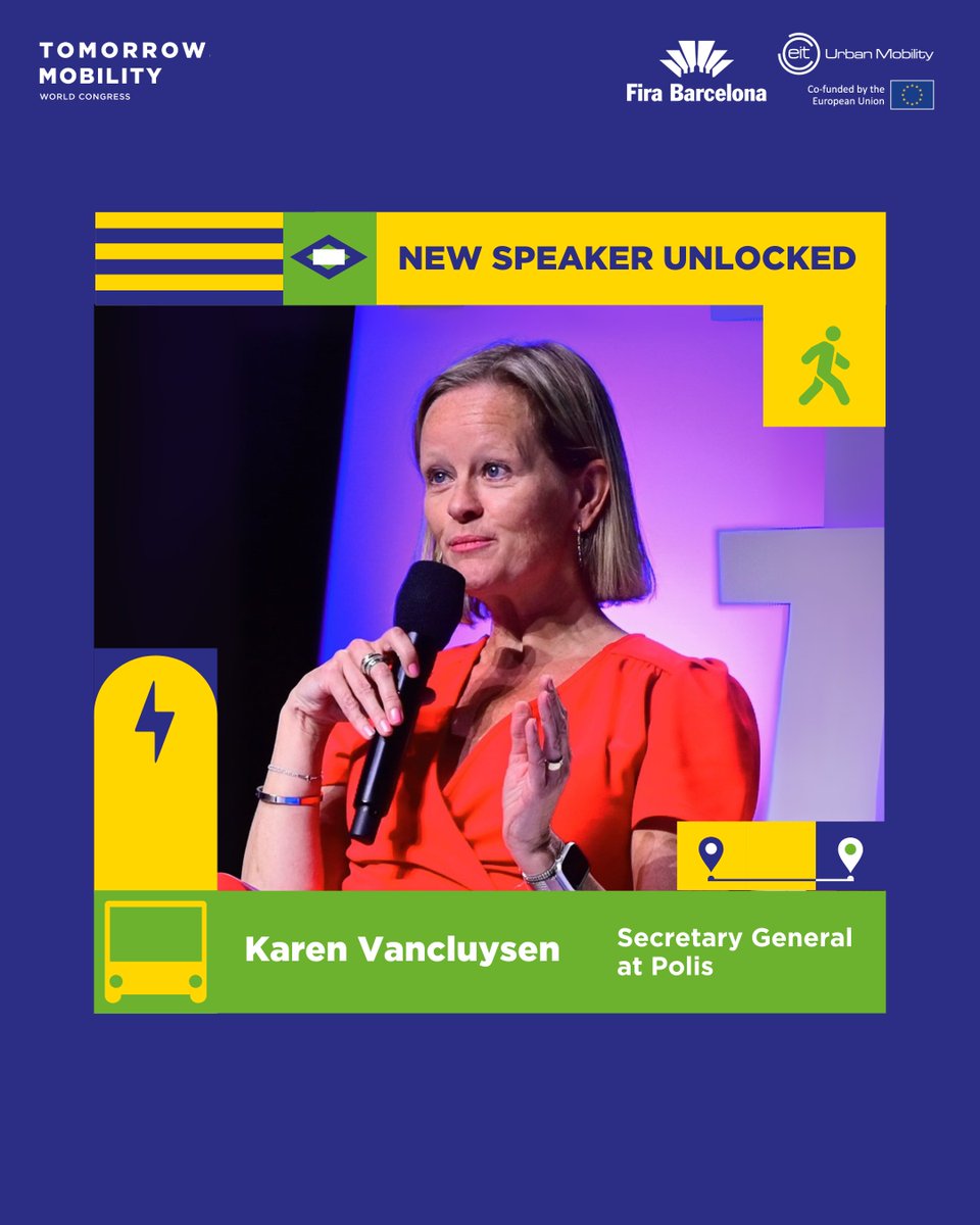 EITUrbanMob's tweet image. 🚨 Big challenges need bold voices!
At #TMWC25 (4–6 Nov, Barcelona), leaders like @DavidZipper, Karen Vancluysen & Marc Rozendal will tackle car bloat, inclusive transport, zero-emission tech & more.
🎟️ Early bird tickets: loom.ly/KvVx9BI
#MoveBetter
