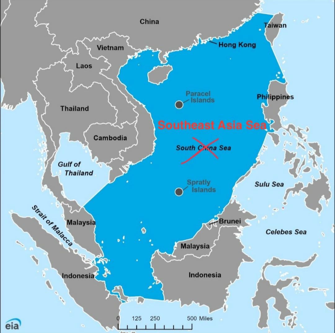 IsabellaAn67's tweet photo. Why should we call an entire sea over which 8 other nations- Brunei, Indonesia, Malaysia,Philippines, Singapore, Taiwan, Thailand &amp; Vietnam, have equal rights, as the "South China Sea" ?? 

Rename South China Sea to Southeast  Asia Sea! https://t.co/wOxoL2sLVl