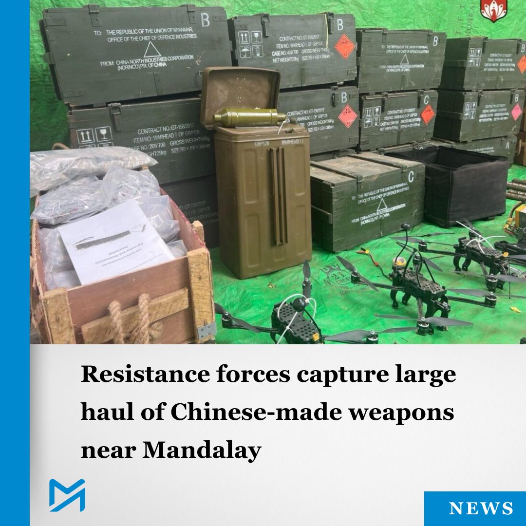 Myanmar_Now_Eng's tweet image. The seizure highlights growing concern about the role of Chinese companies in enabling the regime to carry out attacks on civilians
Read more:
myanmar-now.org/en/news/resist…