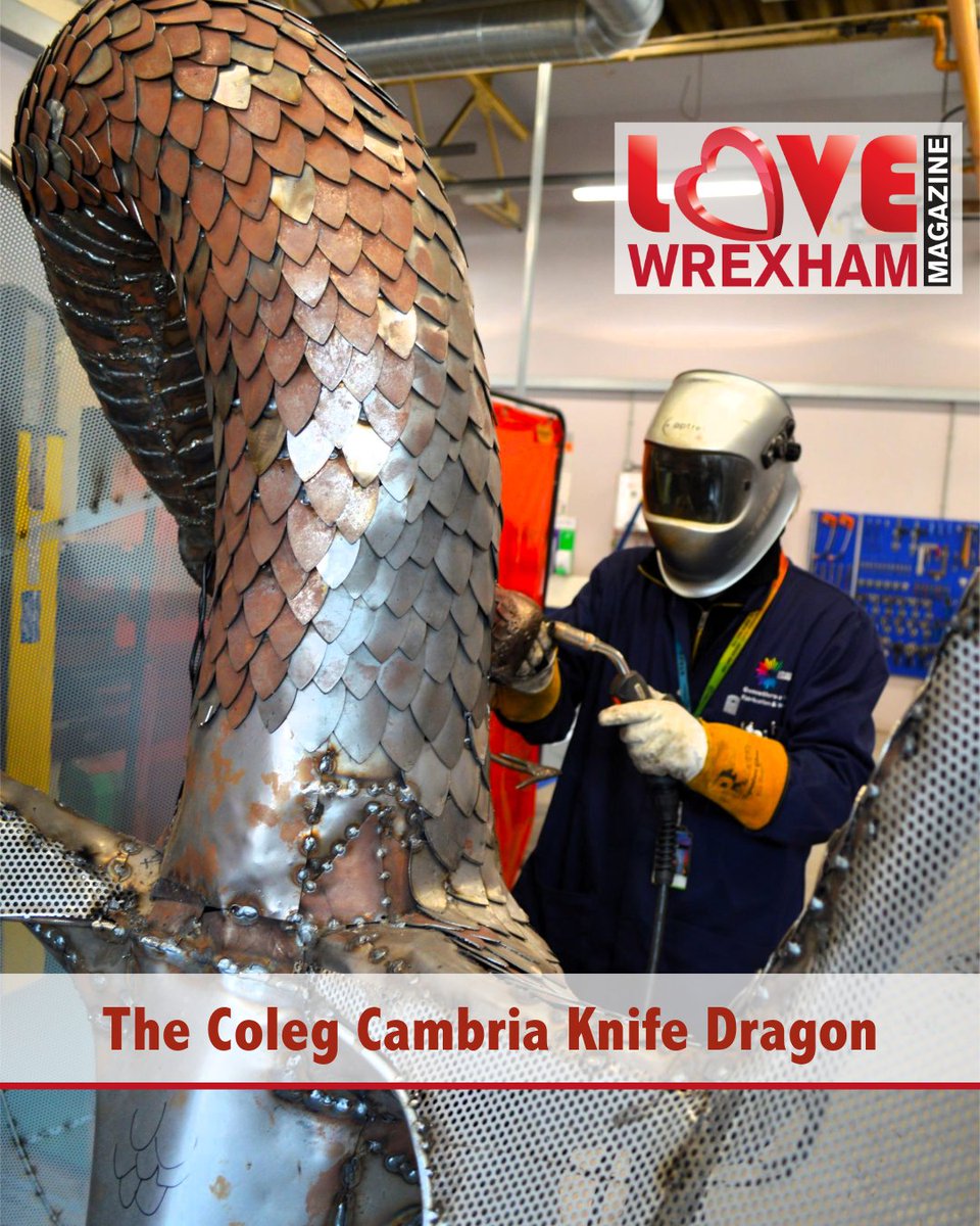 Read all about the four-metre Coleg Cambria Knife Dragon: love-wrexham.com/2025/07/22/col…

To advertise, visit love-wrexham.com/advertising/ra… 💻📱

#colegcambria #northwalessocial #nwaleshour #nw4b