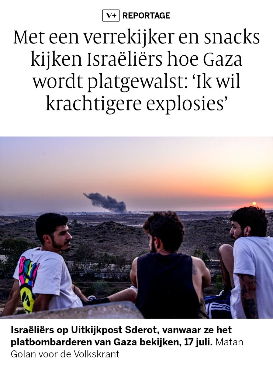 mkeulemans's tweet image. De pure wreedheid.
(En ja, spaar me de wappervingers dat Hamas ook puur wreed is: I know.)
volkskrant.nl/buitenland/met…