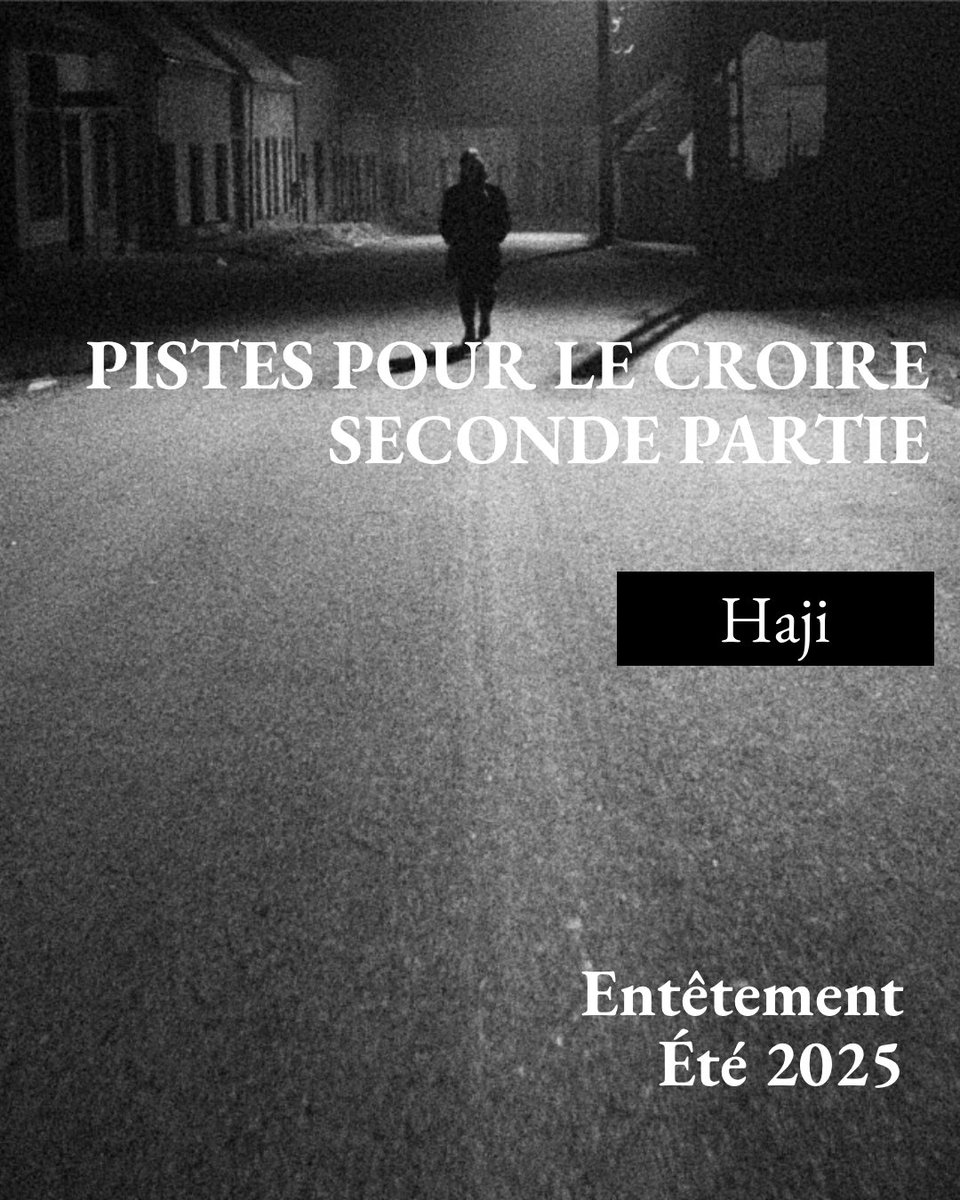 entetementrevue's tweet image. *** Pistes pour le croire (II) ***
Haji
". En ce sens le nihilisme pourrait s’entendre comme la domination de l’absence sur la présence – le rien qui recouvre tout."
entetement.com/pistes-pour-le…