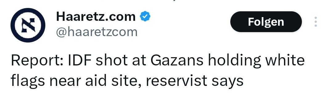 ju_khatib's tweet image. Die israelische Armee hat Palästinenser, die eine weiße Flagge hielten, einfach erschossen, wie israelische Soldaten berichten.
Das ist die Armee, der Deutschland Waffen liefert und die von deutschen Politiker als moralischste Armee der Welt bezeichnet wird.