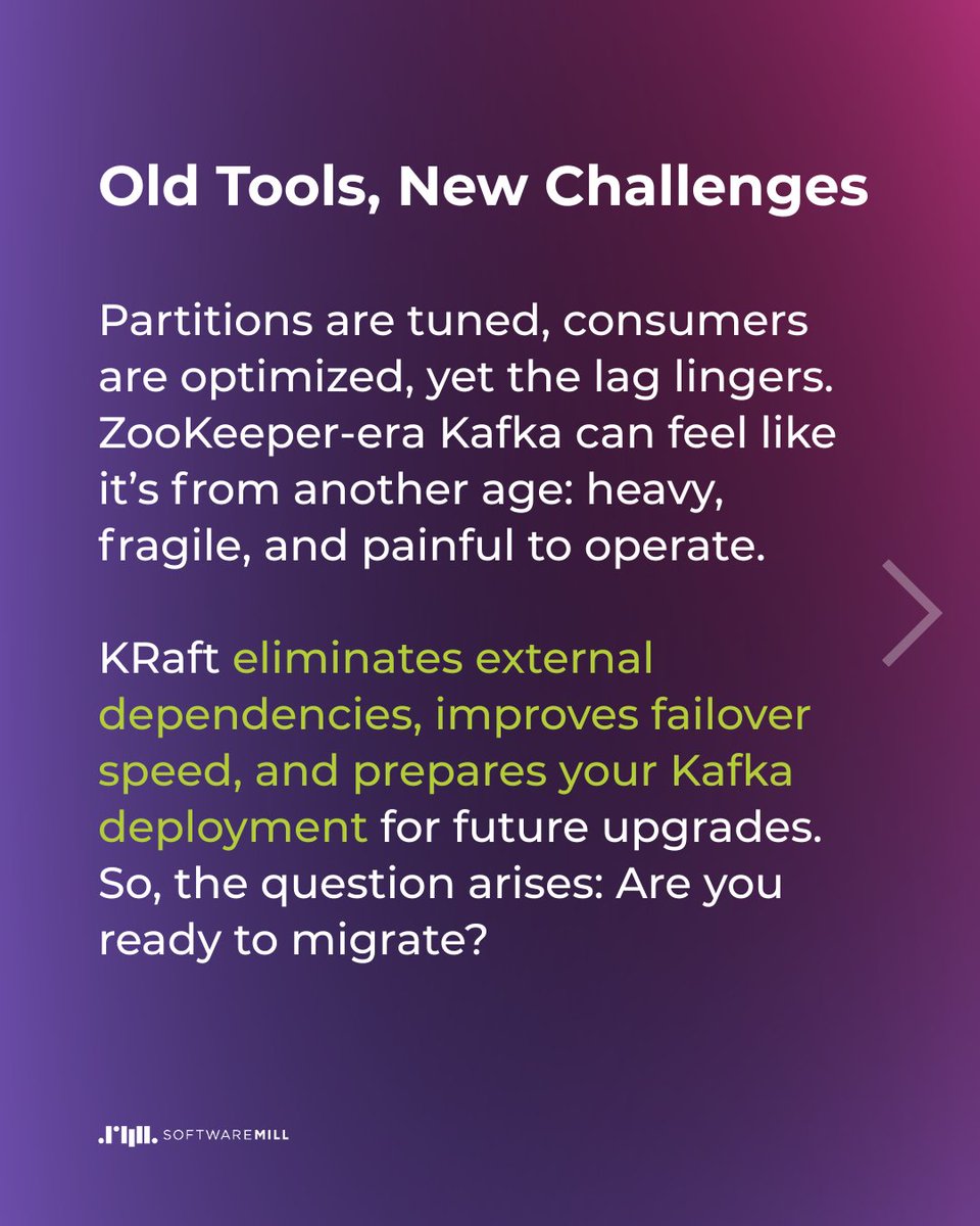 softwaremill's tweet image. Scaling real-time data is exhilarating – until it isn’t. Until the lag creeps in. Until pipelines stall silently. Until observability gaps turn minor issues into major outages. Ready to embrace the most common challenges of #Apache #Kafka?
softwaremill.com/services/apach…