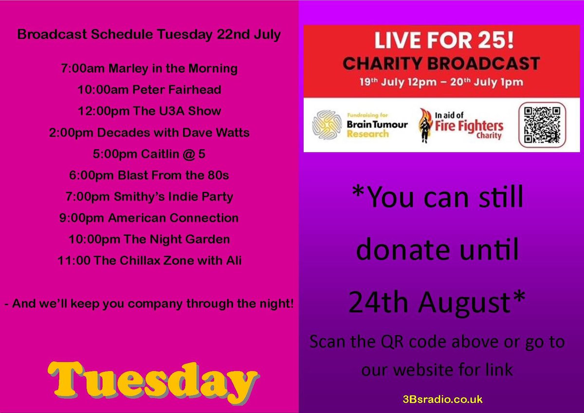 3BSRadio's tweet image. It’s Tuesday on @3BSRadio
Listen 3bsradio.co.uk on Alexa, Google, smart speakers, TuneIn, UK Radio myTuner apps
@AlanOstler1481 @originalbanny @Lowleaguefooty @AronJLewis @Smithylikespies @diana_blamires @hugh1eadams @HughDavenport2 @KeithThubLewis @CharlieScrase2