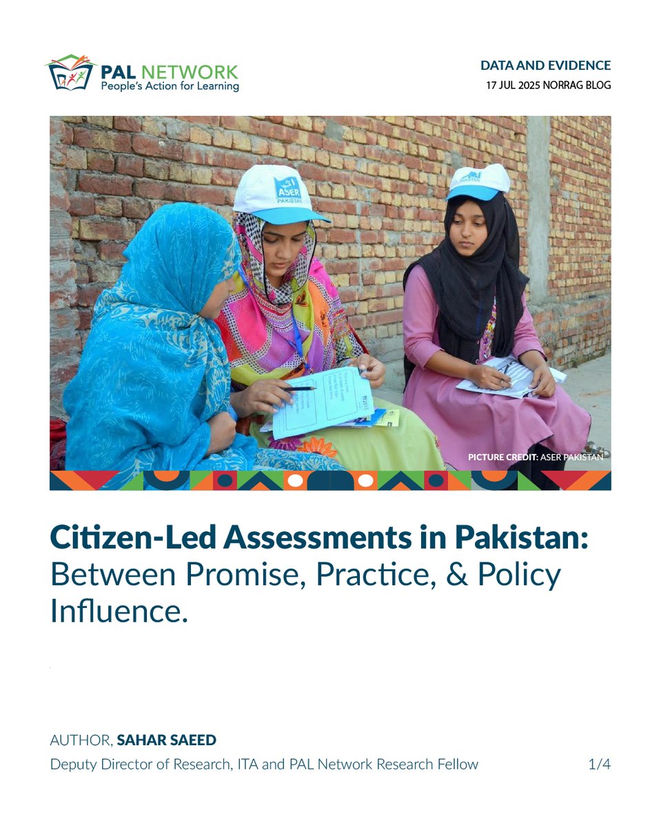 palnetworkHQ's tweet image. The UN Statistical Commission formally adopted the Copenhagen Framework on Citizen Data, elevating the legitimacy of citizen-generated evidence in global and national monitoring.
In this blog published by @norrag , Sahar Saeed the Deputy Director of Research at @itacecorg and a…
