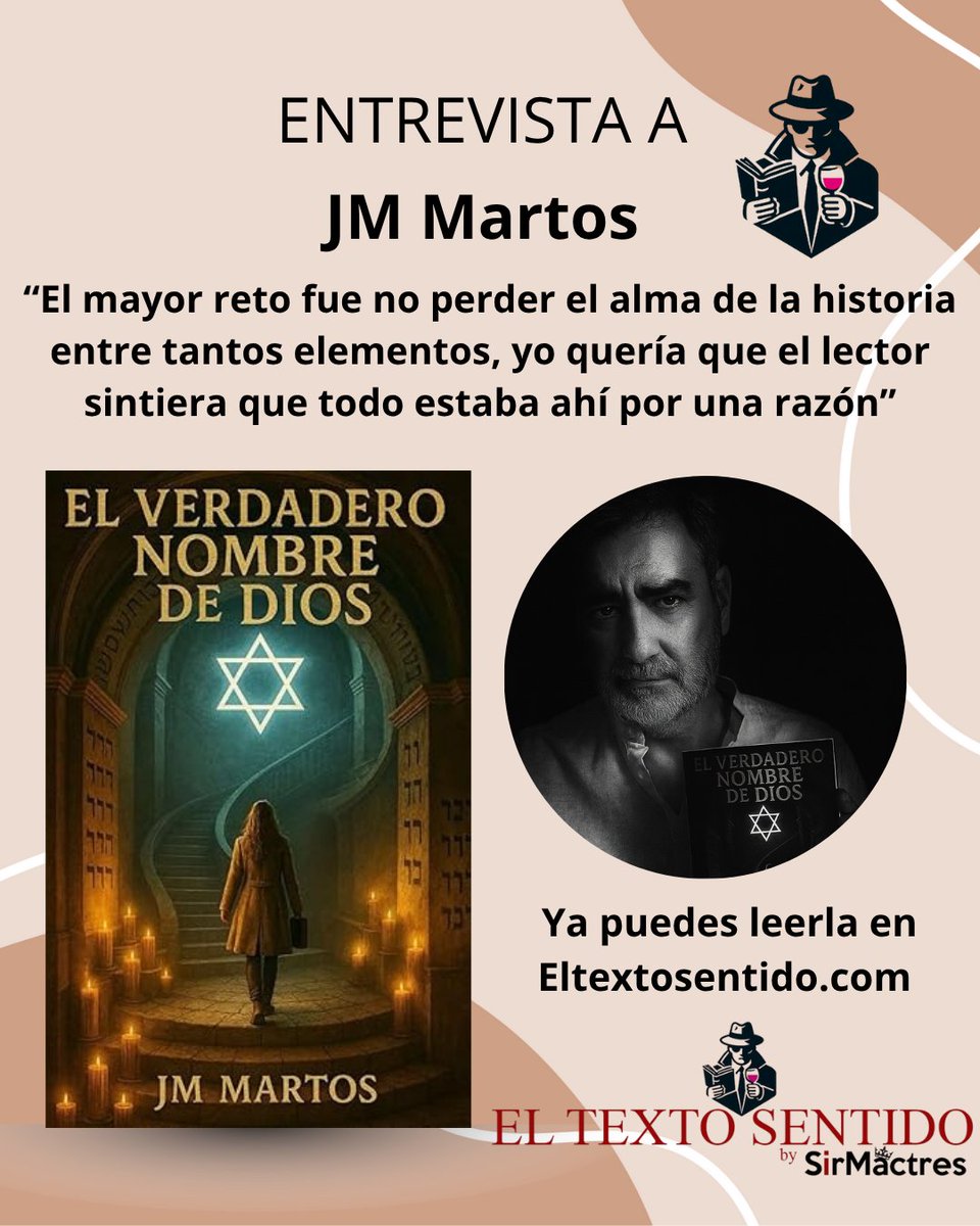 El texto sentido: Entrevista a <a href="/MartosPino/">Jose M. Martos Pino</a> , autor de El verdadero nombre de Dios eltextosentido.com/2025/07/entrev…
