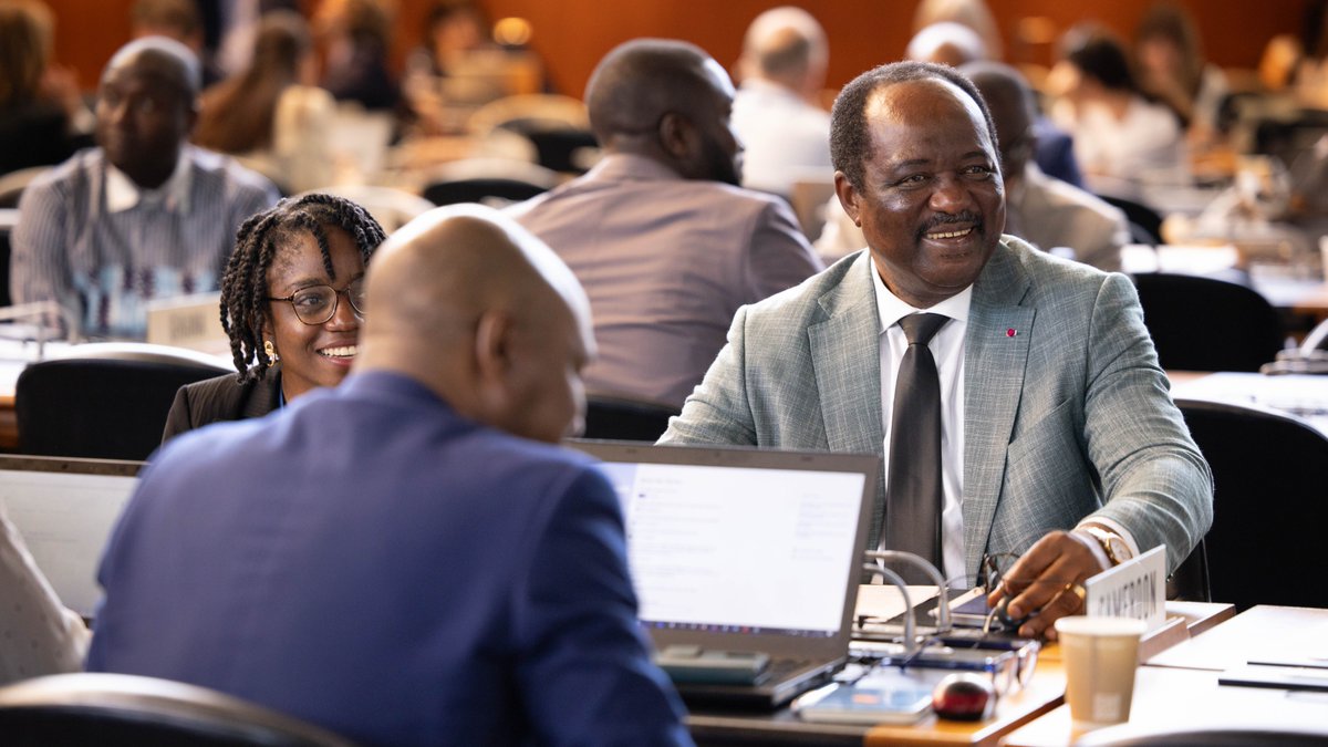 wto's tweet image. Happening now: General Council meeting. Members are reviewing 16 agenda items, including the budget, MC14 preparations, recent trade developments, and more. Facilitators on WTO reform and e-commerce will also present their reports to the Council.