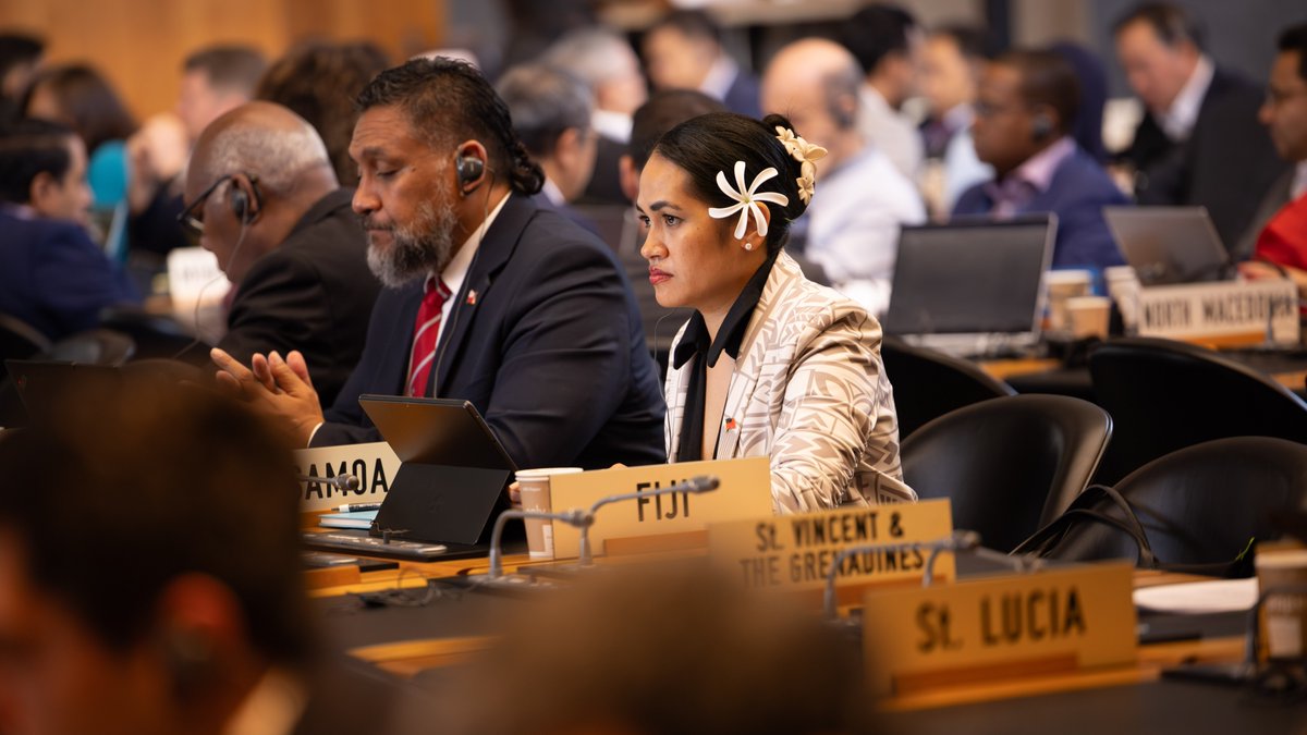 wto's tweet image. Happening now: General Council meeting. Members are reviewing 16 agenda items, including the budget, MC14 preparations, recent trade developments, and more. Facilitators on WTO reform and e-commerce will also present their reports to the Council.