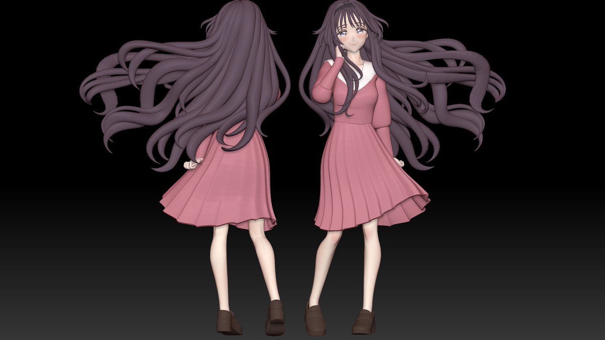 joseisculpts's tweet image. (WIP) kaoruko waguri ❤️
#thefragrantflowerbloomswithdignity #3d #anime