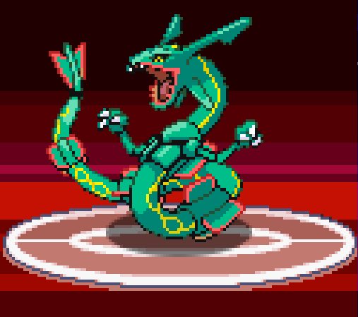 sprites_pkmn's tweet image. Rayquaza, from Pokemon HeartGold and SoulSilver (2009)