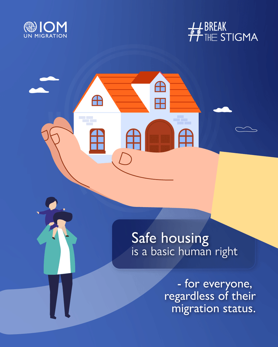 IOMAsiaPacific's tweet image. 🏠 Safe housing is a basic human right.
In 🇲🇾, many vulnerable migrants & refugees face rental discrimination, pushing them into unsafe homes with little access to services.
It’s time to #BreakTheStigma 👉 bit.ly/3IVWyp6
@IOMThailand @eu_echo