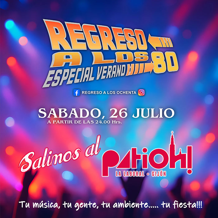 Este sábado, Regreso a los 80 en el Patioh! de la Laboral

👉 tinyurl.com/2d8slghw