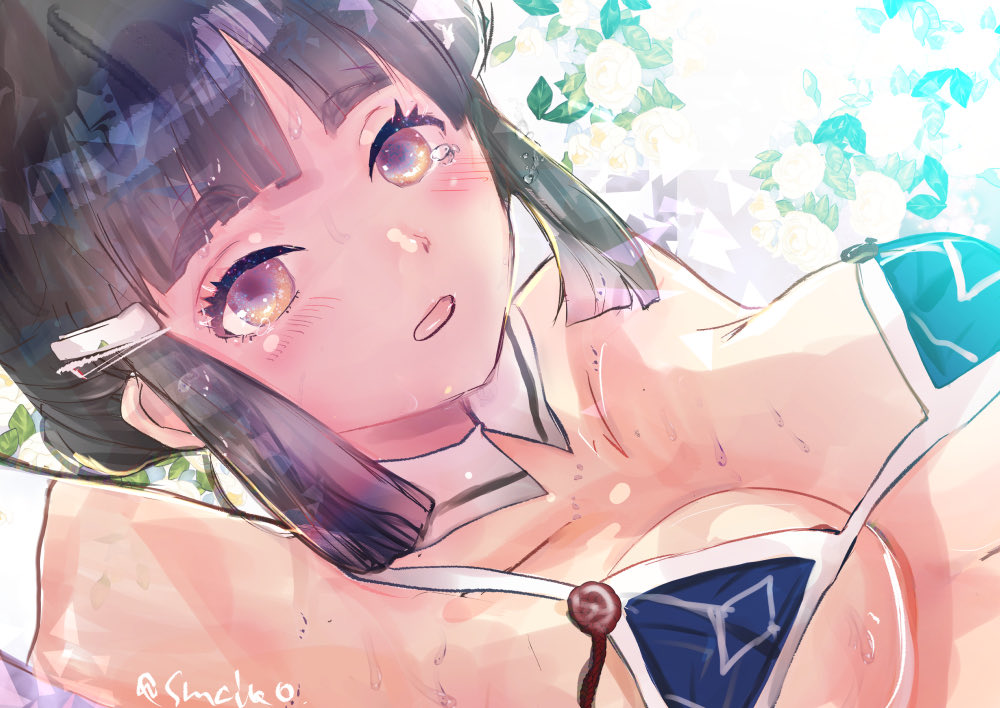 #艦これ　#水着からしか得られない栄養がある 

ビキニで乳を盛って描いてしまう癖。