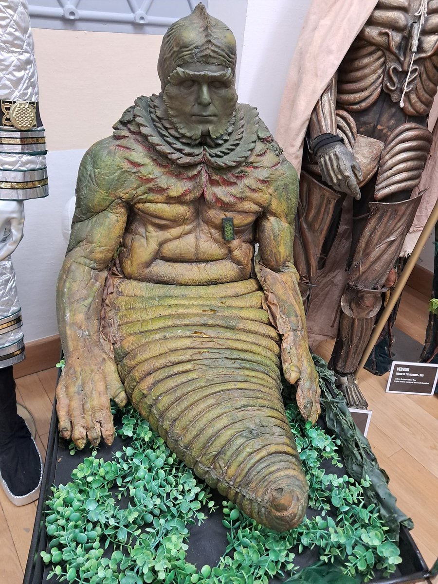 philnewmandsign's tweet image. Some fantastic new items now on display @PboroMuseum Adventures in Time and Space #DoctorWho exhibition, including my original Lord Kiv costume! He&apos;s holding up remarkably well for nearly 40!!😊 I&apos;ll be there Sunday when @sophie_aldred will officially launch the new exhibits!🥰