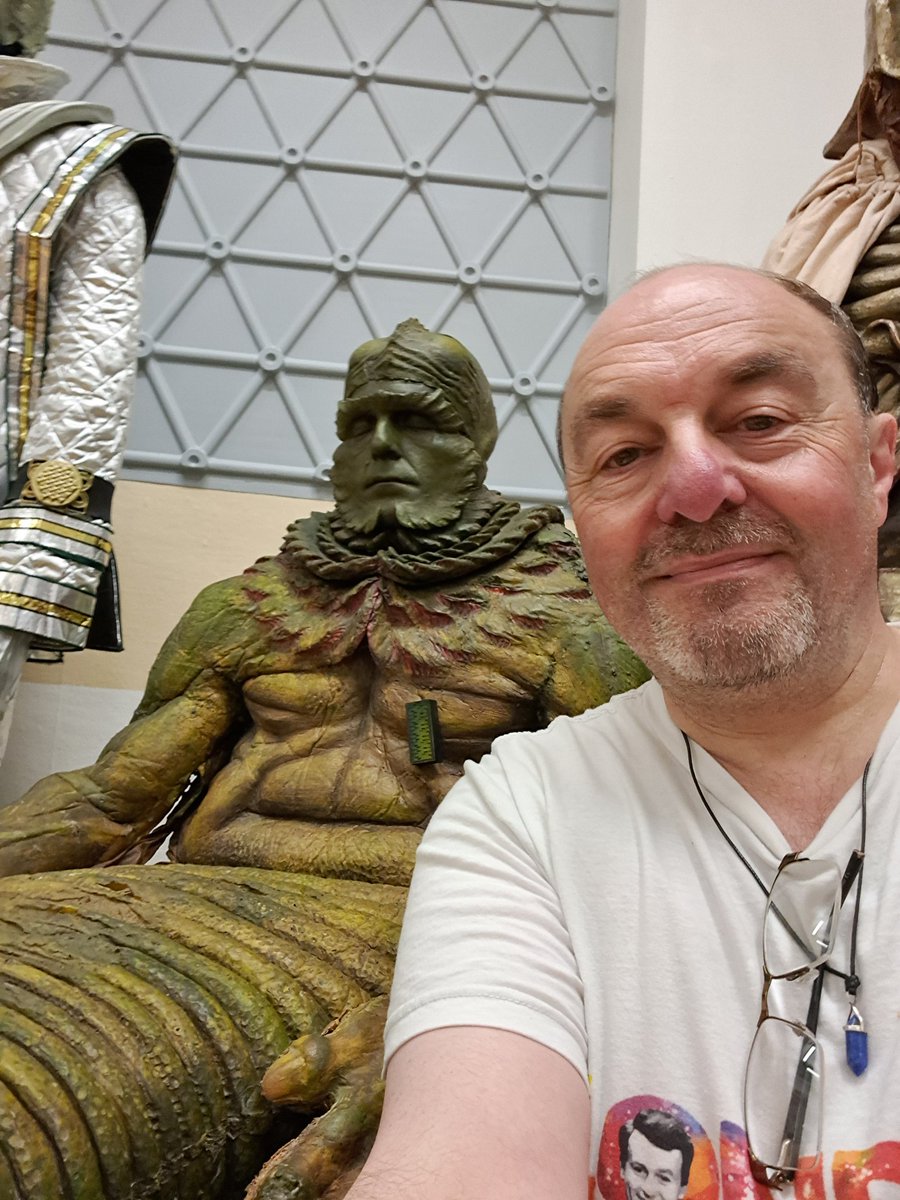 philnewmandsign's tweet image. Some fantastic new items now on display @PboroMuseum Adventures in Time and Space #DoctorWho exhibition, including my original Lord Kiv costume! He&apos;s holding up remarkably well for nearly 40!!😊 I&apos;ll be there Sunday when @sophie_aldred will officially launch the new exhibits!🥰