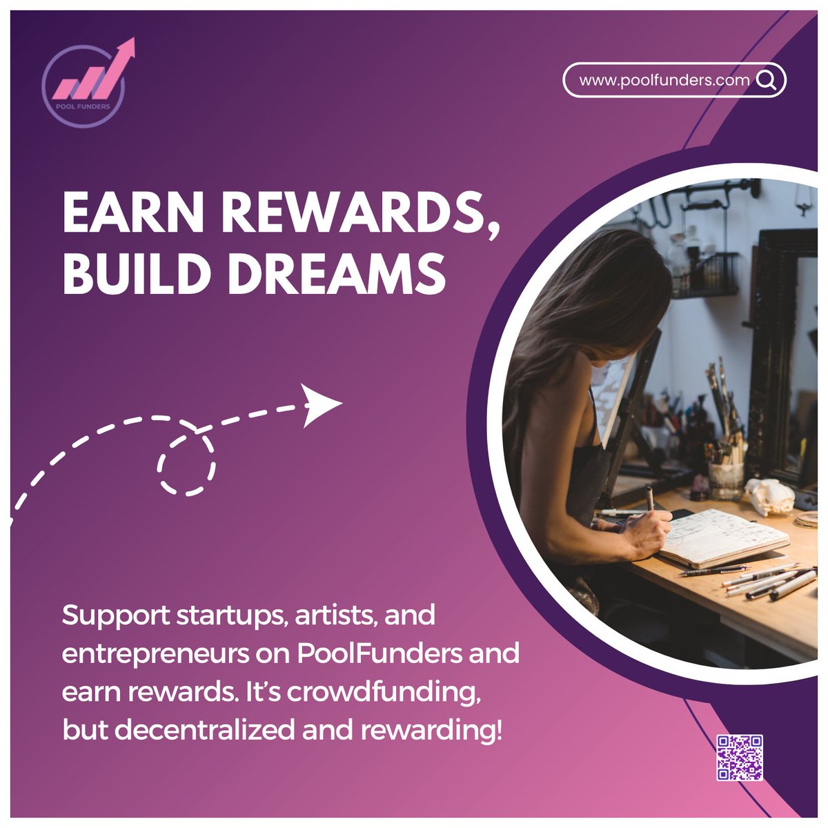 EARN REWARDS, BUILD DREAMS!
.
➡️Start your campaign: lnkd.in/gpmNzbsP
➡️Join us: t.me/poolfunders
.
#PoolFunders #Crowdfunding #Startups #Creativity #Technology #Supports #Startup #Artist