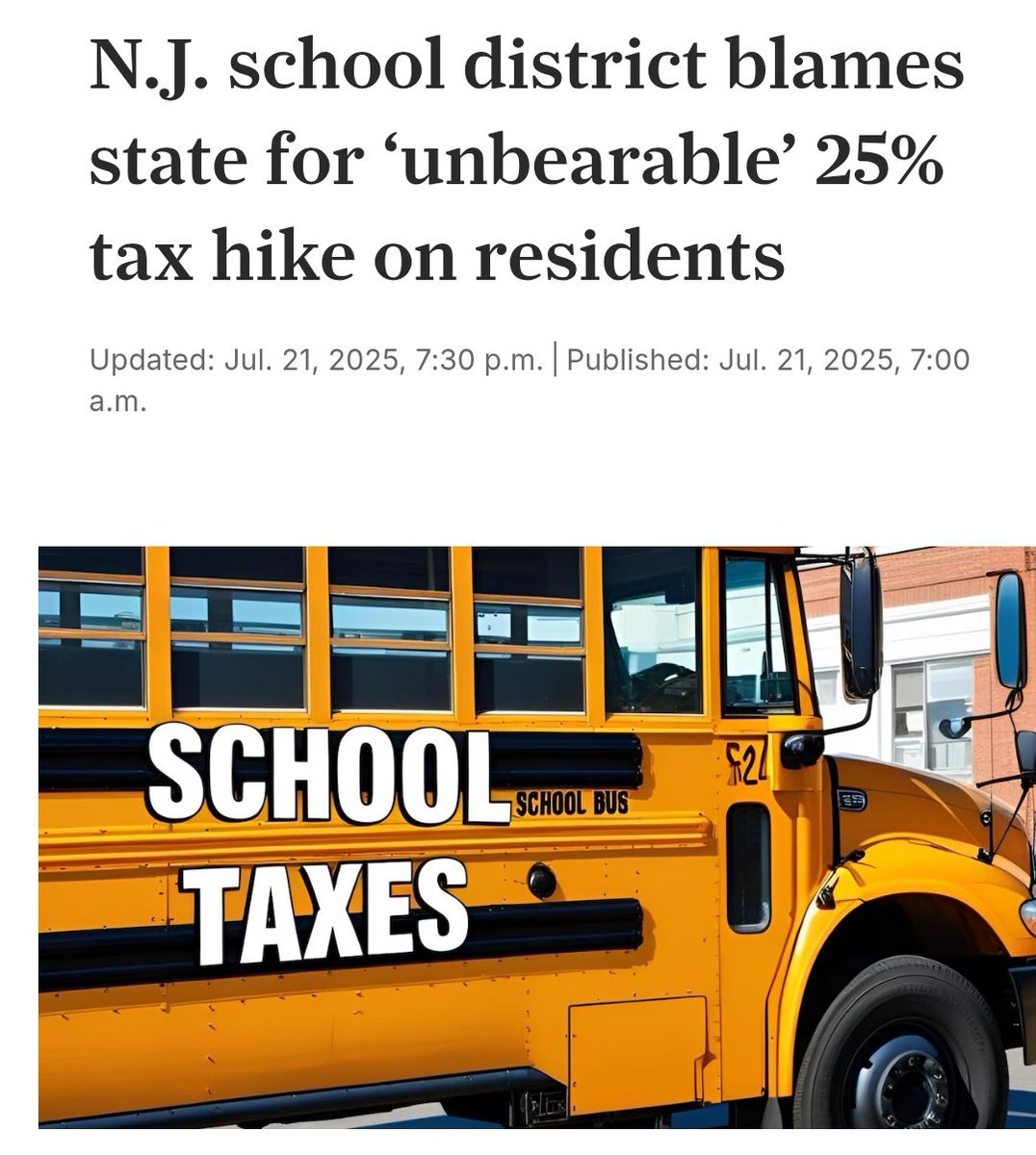 wakeupnj's tweet image. First Tom's River, Now Neptune Township has lost more than $20 million in state aid since NJ revised its school funding formula in 2018. The 2025-26 school has a $4 million drop in aid
These cuts by Democrats are catastrophic, all while their areas get pumped up like Newark…