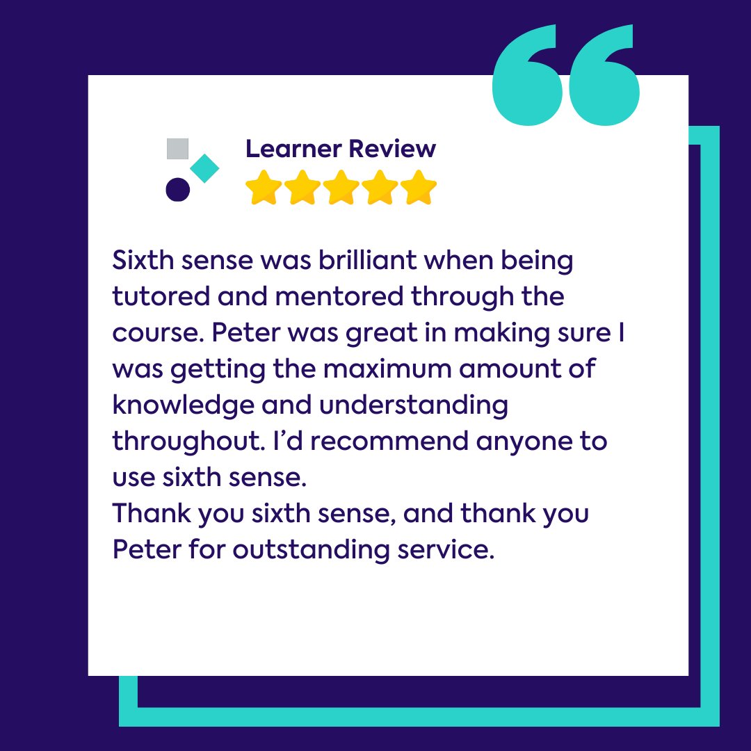 6SenseTraining's tweet image. 2 new 5-star reviews, and both mentioned one of our brilliant assessors, Peter!
We’re proud to have Peter representing us - putting learners first, every step of the way.
Thanks Peter! (And big thank you to the learners who took the time to leave feedback 💬)  

#apprenticeship