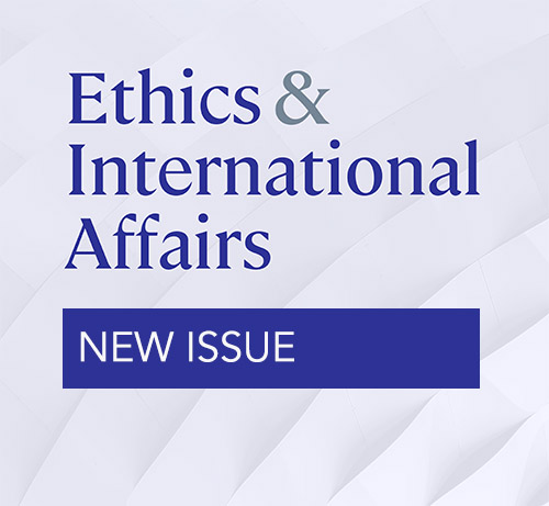 CUP_PoliSci's tweet image. NEW ISSUE from @EIAJournal -
Ethics & International Affairs - Volume 39 - Issue 1 - cup.org/3UoLK5r
@carnegiecouncil