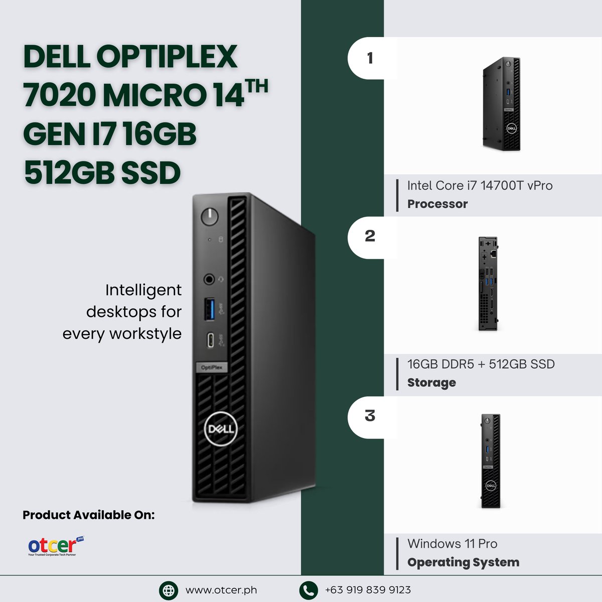 otcer_ph's tweet image. 🖥️ 35W CPU, 20 cores, vPro® Security.
It’s what IT departments asked for.

📲 otcer.ph | Viber: +63 919 839 9123
#OtcerPH #ITManagedSolutions