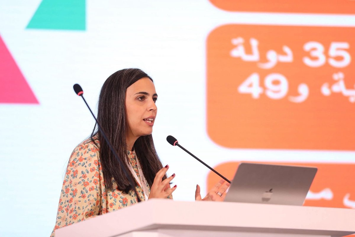 UNFPA_ASRO's tweet image. "Young people are not merely beneficiaries — they are partners in implementation and true agents of peace."
Bothaina Qamar, Regional Technical Advisor for Adolescents & Youth during the launch of the Arab Strategy and Action Plan on Youth, Peace, and Security (YPS).
#YouthLead