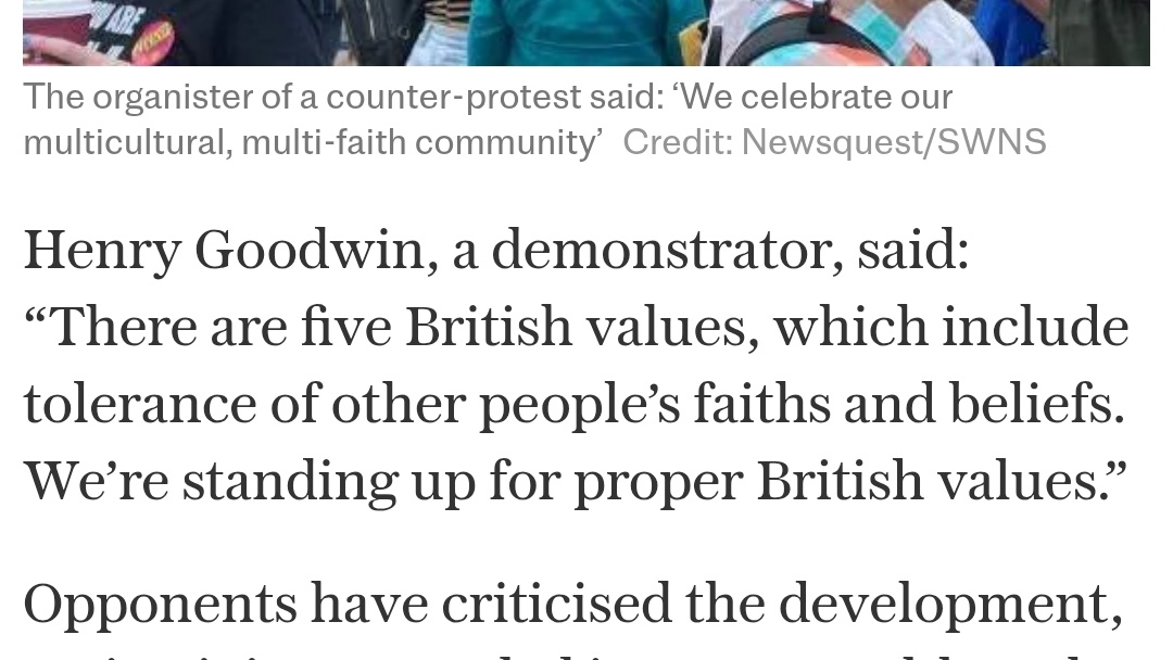 "There are five British values" is just unimprovable post-Blair deracination.

'We've reduced the last thousand years of your history into a checklist designed to avoid excluding anyone in an effort to fix the mess we've made of the country. You have five values now.'

'ok'