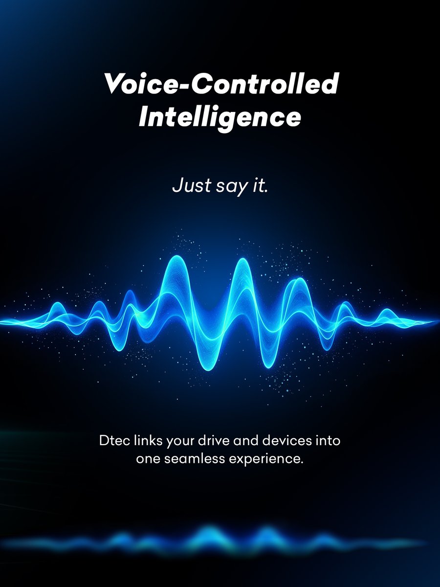Dtec_Technology's tweet image. Your voice drives the whole ecosystem. 🎤🚗🌐

With Dtec, every command turns into action seamlessly.

AI-powered control that connects your car and devices into one intelligent system.