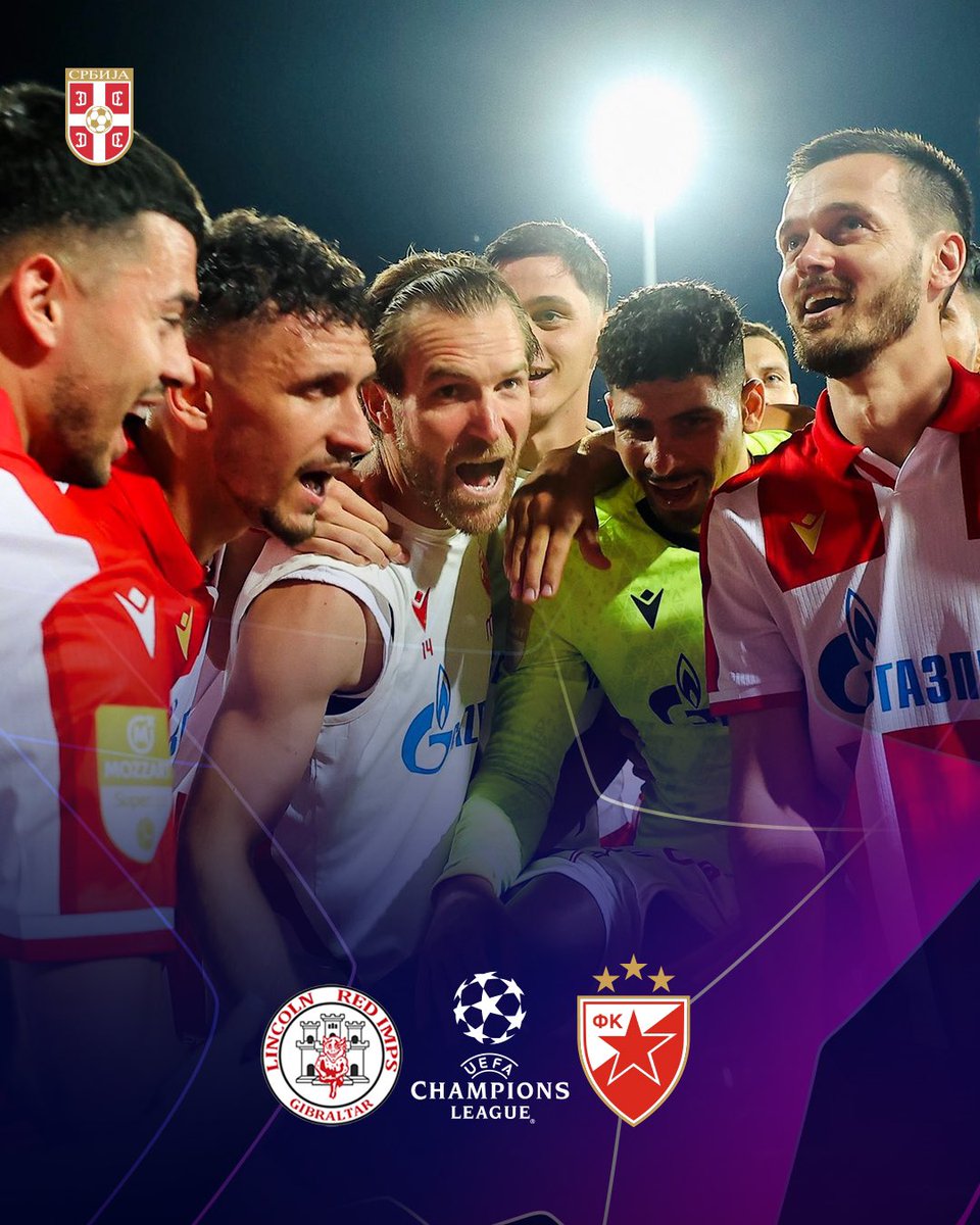FSSrbije's tweet image. 👊🏻 Срећно, @crvenazvezdafk!
🇬🇮 Линколн 🆚 Црвена звезда 🇷🇸
🏆 2. коло квалификација за Лигу шампиона
🏟 Европа Поинт
📍 Гибралтар
⏰ 18.00
📺 Арена Премијум 1 и РТС 1
#️⃣ #UCL • #FKCZ