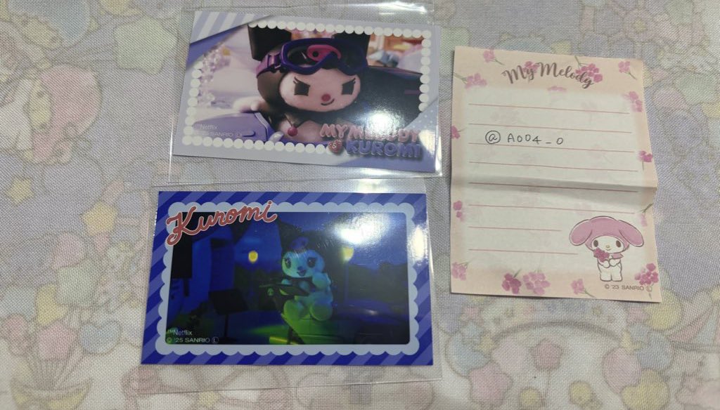 サンリオ　交換 買取
ネットフリックス　Netflix　マイメロディ&amp;クロミ　アニメ
シークレットスマロイド

求:縦絵柄マイメロ＆横絵柄マイメロ

譲:画像2枚目 クロミ
     定価➕送料

買取も考えています。
郵送交換希望です。お気軽にお声がけ下さい。