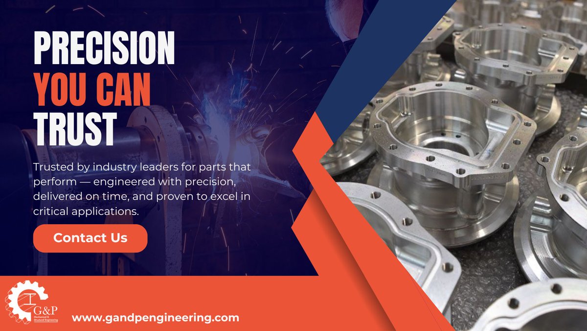 Need precision-machined parts fast? G&amp;P delivers CNC &amp; conventional machining with 40+ yrs experience, full in-house capability &amp; quick turnaround.

🔧 gandpengineering.com/machine-shop/
#CNCmachining #EngineeringUK