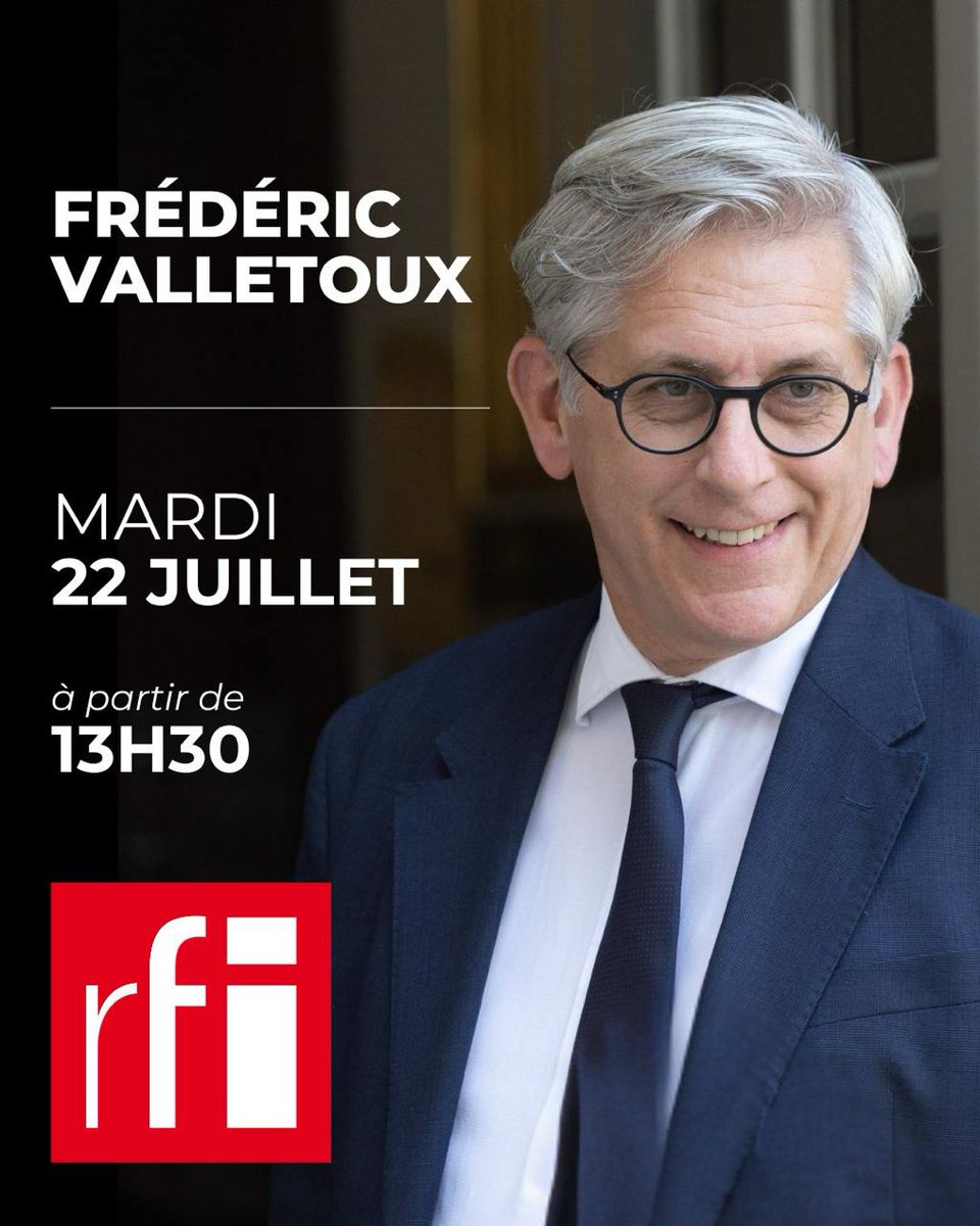 🎙️ Je serai ce mardi, à partir de 13h30, l’invité de <a href="/RFI/">RFI</a> pour évoquer des sujets politiques nationaux et internationaux.

Rendez-vous en direct ! 

#Politique #Interview #RFI