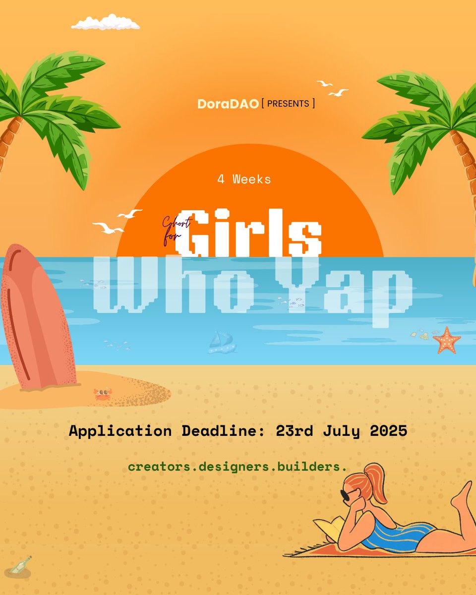 🚨 Deadline Extended! 🚨

We've heard you — and we're giving you a little extra time to bring your Yap Game on. 🧡

The new deadline to apply for the Girls Who Yap Fellowship is now 23rd July...

Apply now: lu.ma/9yngu8os

Let’s make some noise together.