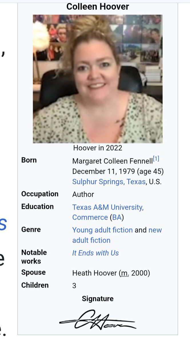 TheBackseaterYT's tweet image. So some of Ant's cultists asked me if I knew who the fuck this Colleen Hoover bitch is, and I obviously said no.
After looking her up, I'm really glad I didn't before now.