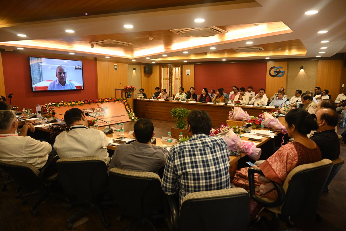 On July 17, 2025, a Roundtable Conference on “Strengthening State Statistical and Data-Management Systems for Effective Policymaking”, was held at <a href="/AIGGPA/">AIGGPA</a>, BHOPAL. The event was a collaborative effort between the <a href="/mpniti/">मध्यप्रदेश राज्य नीति आयोग</a>, <a href="/DES_MP_bpl/">DIRECTORATE OF ECONOMICS & STATISTICS MP (DES MP)</a>, and State Statistical Commission, with