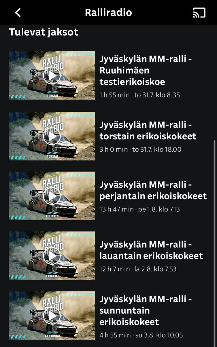 VTahkio's tweet photo. Onko @Ralliradio tästä pääteltävissä ettei tänäkään vuonna tule perinteistä ralli-iltaa ralliviikon tiistaina?

#ralliradio #mmralli #sectorallyfinland https://t.co/UMcxLfE11j