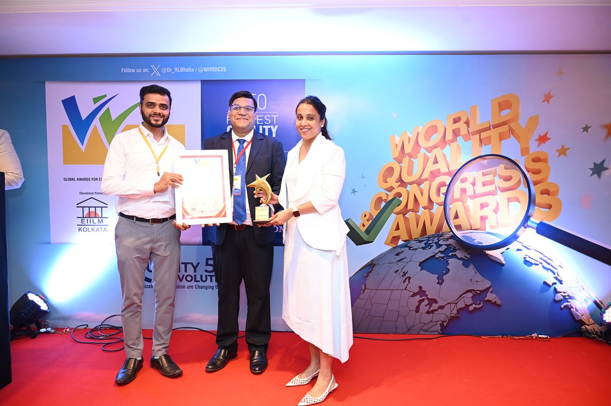#LTIMindtree has been honored with the prestigious “Organization with Highest Quality Orientation” award at the World Quality Congress &amp; Awards.

This recognition reflects our unwavering commitment to quality, continuous innovation, and a culture driven by excellence—a big