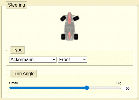 DriftTeamGame's tweet photo. Ackermann steering now supported (the inside wheel will turn sharper).  😎 https://t.co/xtX51zWEBC