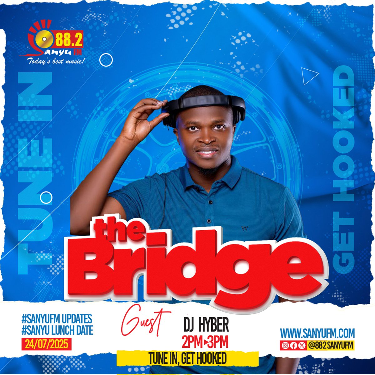 DjHyber's tweet image. Good day fam. I will be live on decks @882SanyuFM this Thursday from 2pm to 3pm. 🔥 📛