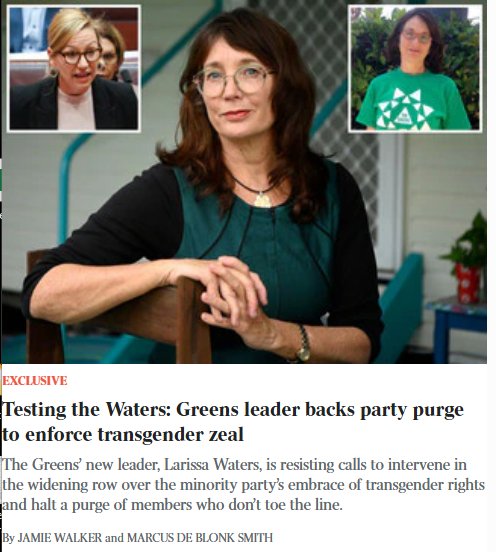 Ozwimmsrights's tweet image. Brava to the women who have shared their stories in @australian today. Gail Hamilton, Anna Kerr, Helen Lewers and Cheryl Hercus were expelled or hounded from the Greens for knowing that men aren't women.
We know there are many more women (and men) who have been bullied or have…