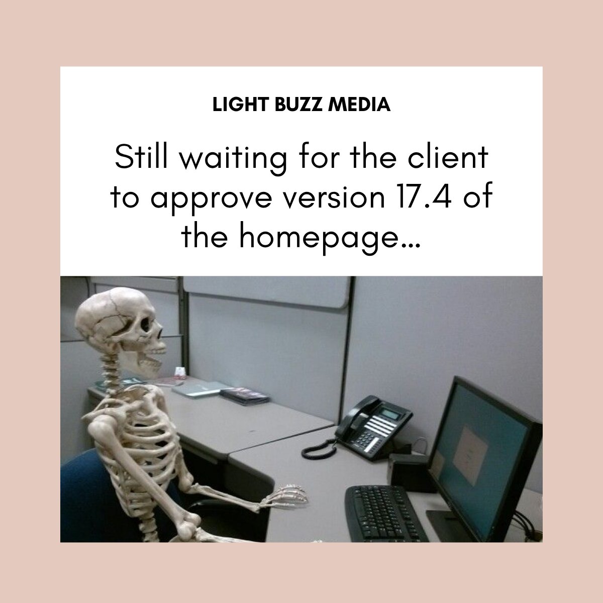 LightBuzzMedia's tweet image. Patience is key, & we’re dying from patience 🙂
Some approvals take longer than #WebsiteDevelopment itself.
#Webdesigners, stay strong.
#WebDesignHumor #ClientLife #DesignApproval #CreativeProcess #WebDevProblems #DigitalAgency #LightBuzzMedia #DesignStruggles #RelatableAF