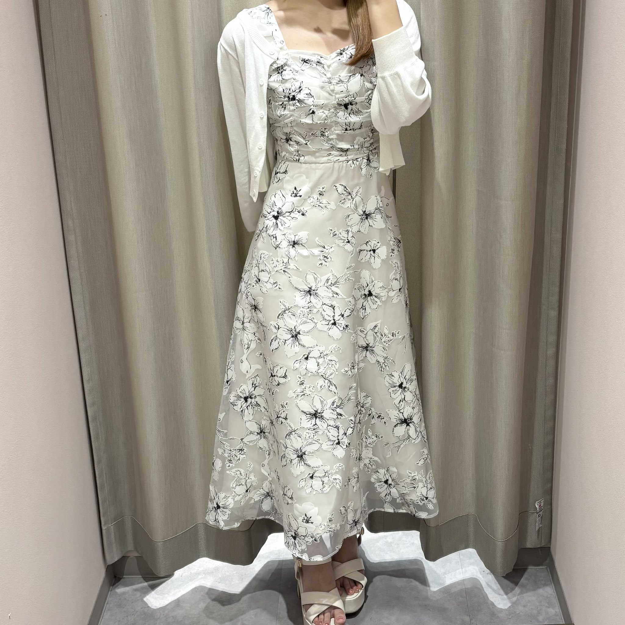 アンミール♡AnMILLE♡クロスニット✖︎シフォンSKチュールスカートセット アンミール♡AnMILLE♡クロスニット✖︎シフォンSKチュール