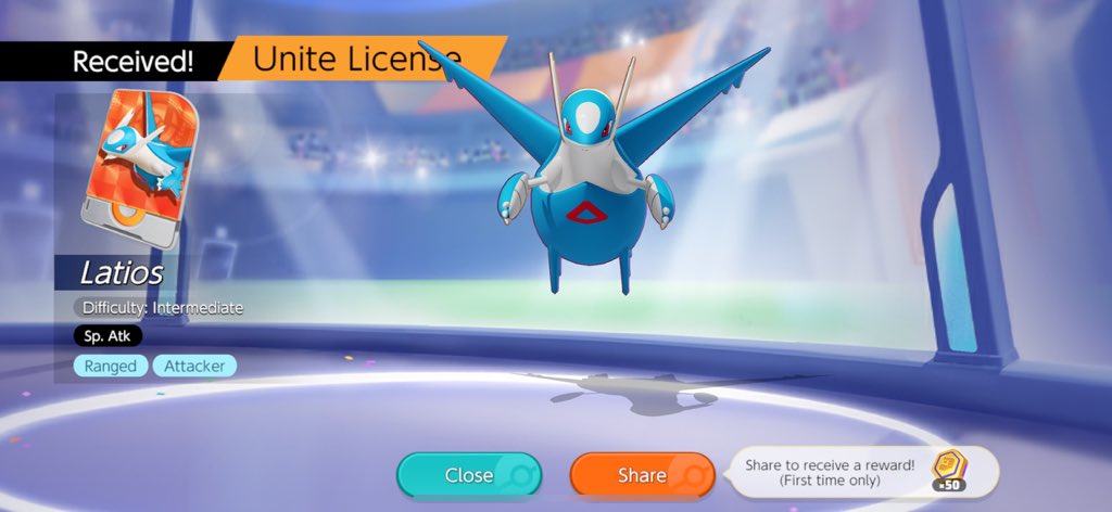 nitroxlim's tweet image. Won a giveaway and happy 4th anniversary unite #pokemonunite